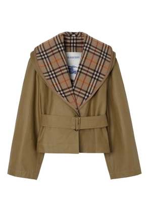Burberry check-warmer jacket - Neutrals