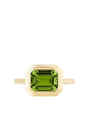 Goshwara 18K yellow gold Manhattan peridot ring