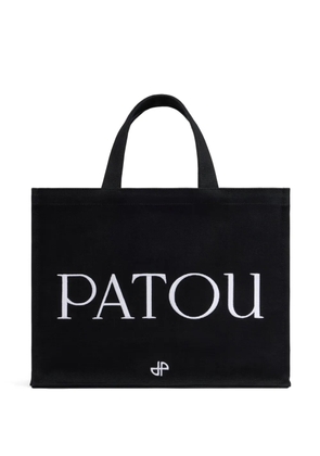 Patou medium logo-print tote bag - Black