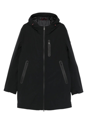 Peuterey hooded zip-front padded coat - Black
