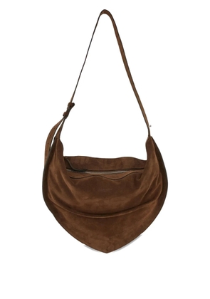 FEDERICO CINA suede shoulder bag - Brown