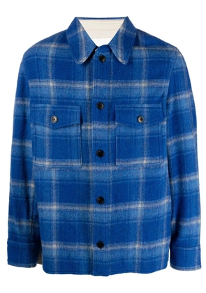 MARANT Gervon checked shirt jacket - Blue