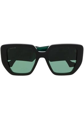 Gucci Eyewear Interlocking G oversized-frame sunglasses - Black