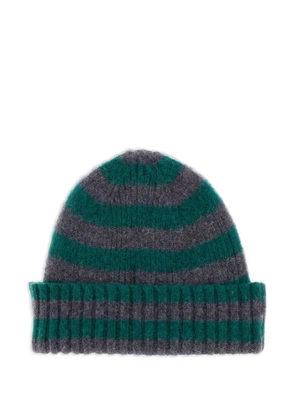 Howlin' Hard Working striped-pattern beanie hat - Green