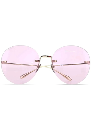 Gucci Eyewear round frame sunglasses - Gold