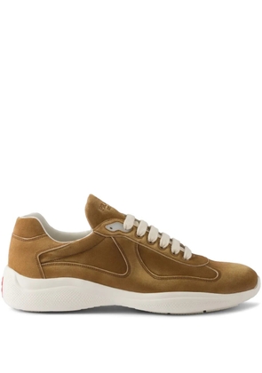 Prada America's Cup suede sneakers - Brown