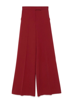 Max Mara virgin wool high-waisted trousers - Red