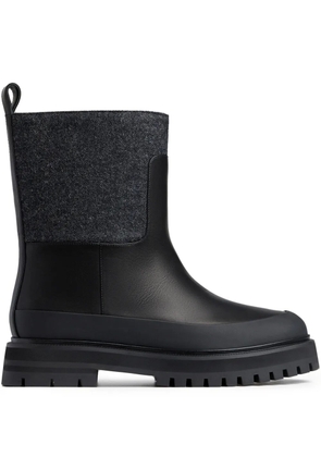 12 STOREEZ panelled ankle boots - Black