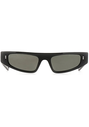 Gucci Eyewear logo-print cat-eye frame sunglasses - Black