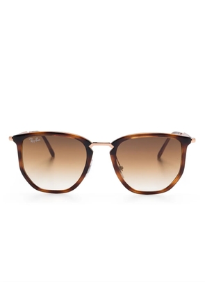 Ray-Ban geometric-frame sunglasses - Brown