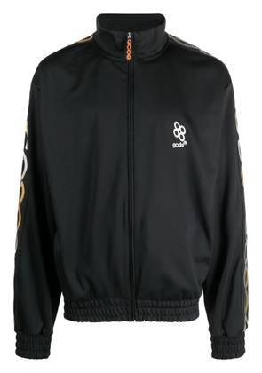 GCDS reflective logo-print sweatshirt - Black