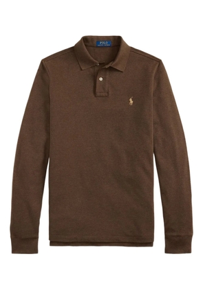 Polo Ralph Lauren long-sleeve knit polo shirt - Brown