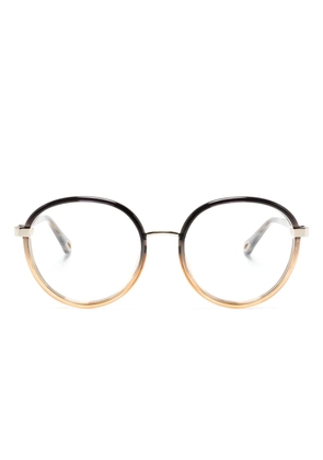 Chloé Eyewear gradient round-frame glasses - Black