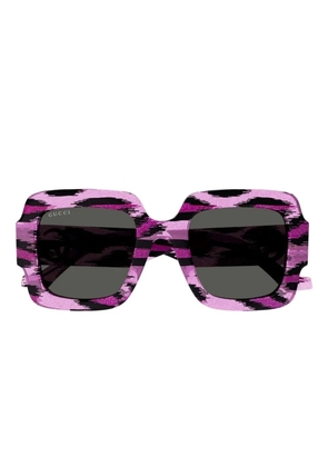 Gucci Eyewear leopard-print sunglasses - Pink