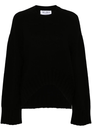 The Attico ribbed-knit sweater - Black
