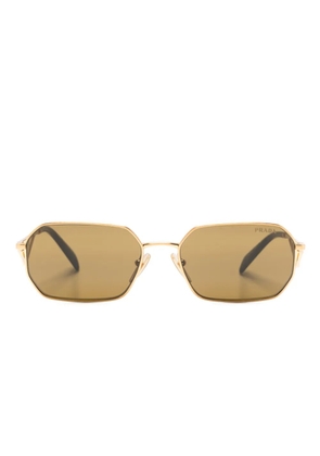Prada Eyewear 0PR A51S hexagonal-frame sunglasses - Gold