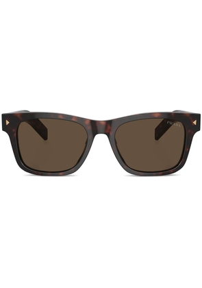 Prada Eyewear rectangle-frame sunglasses - Brown