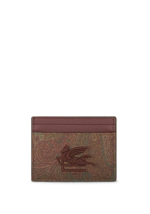 ETRO paisley-print embroidered cardholder