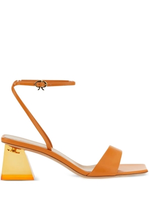 Gianvito Rossi 85mm Cosmic block-heel sandals - Orange