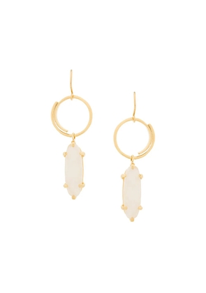 Wouters & Hendrix Technofossils moonstone earrings - Metallic