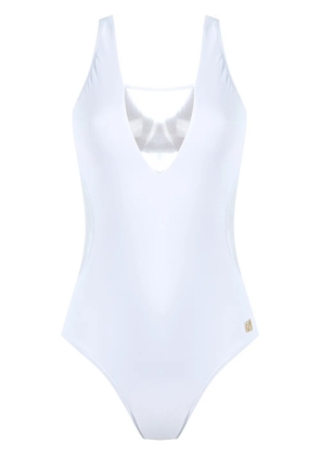 Brigitte square neck tulle swimsuit - White