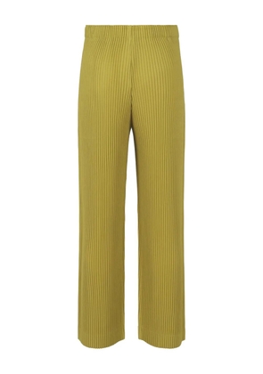 Homme Plissé Issey Miyake plissé-effect tapered trousers - Green