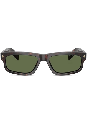 Prada Eyewear rectangle-frame sunglasses - Brown