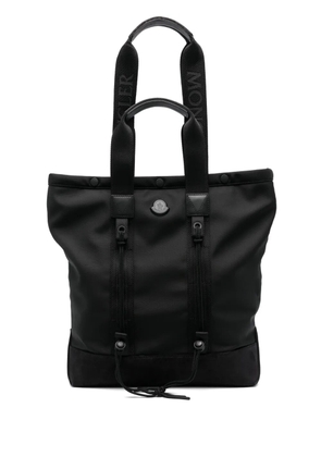 Moncler small tech water-repellent tote bag - Black