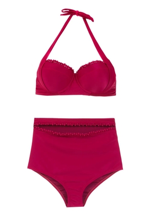 Amir Slama beaded detail bikini - Pink