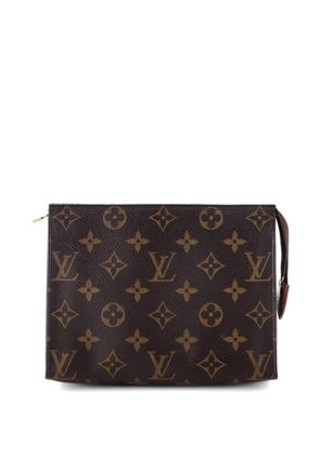 Louis Vuitton Pre-Owned Toiletry Monogram Canvas 19 pouch - Brown