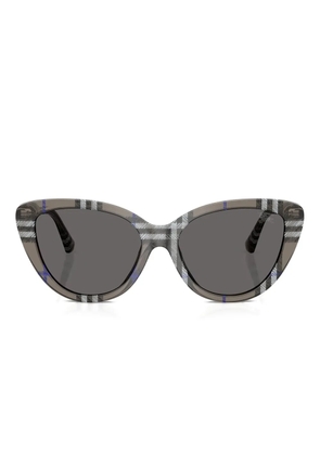 Burberry Eyewear check cat-eye sunglasses - Grey
