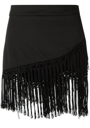 Amir Slama fringed skirt - Black