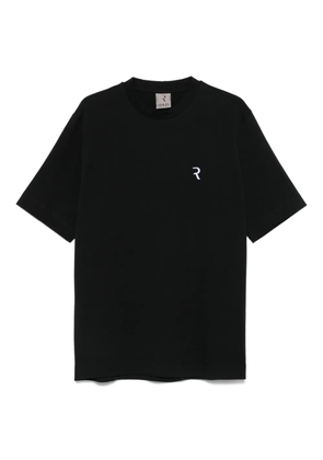 Rhun logo-embroidered cotton T-shirt - Black