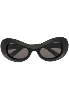 Ambush Eyewear polished oval-frame sunglasses - Black