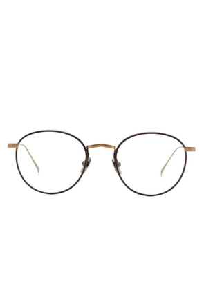 Lunor round-frame glasses - Brown