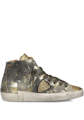 Philippe Model Paris metallic high-top sneakers - Gold