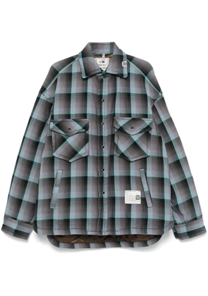 Maison MIHARA YASUHIRO checked jacket - Blue