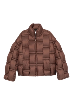 RAXXY panelled quilted jacket - Brown