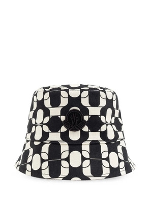 Moncler printed cotton hat - Black