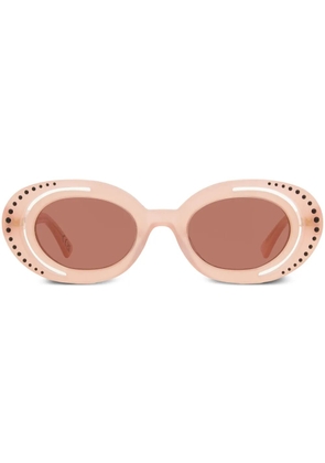 Marni Eyewear Zion Canyon oval-frame sunglasses - Neutrals