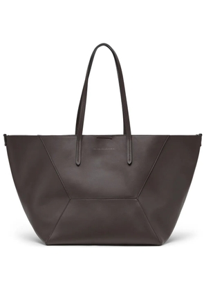 Brunello Cucinelli BC Duo leather tote bag - Brown