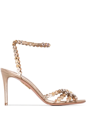Aquazzura Tequila 85mm stiletto sandals - Gold