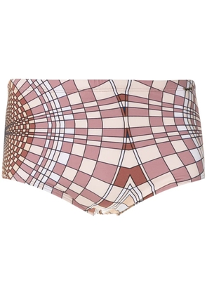Amir Slama Cocar print trunks - Neutrals