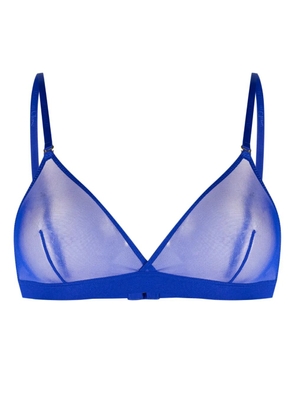 Maison Close Corps à Corps Neon triangle-cup bra - Blue