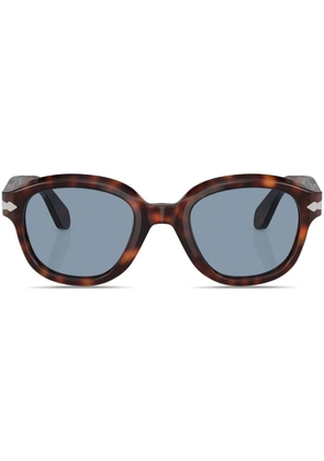 Persol tortoiseshell effect round frame sunglasses - Brown