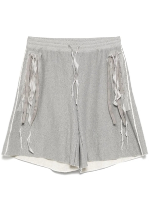 midorikawa fringe detailing short - Grey