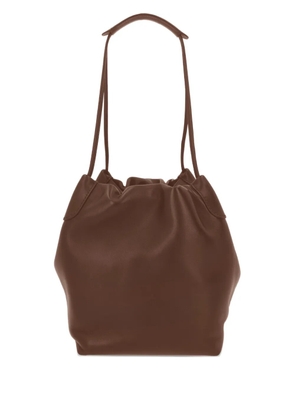 Loro Piana leather bucket bag - Brown