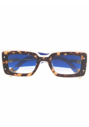 MISSONI EYEWEAR tortoiseshell rectangular sunglasses - Blue
