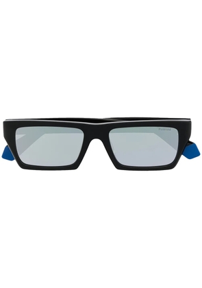 MSGM square-frame logo-print sunglasses - Black