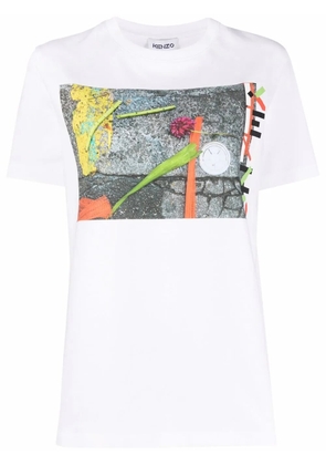 Kenzo graphic-print short-sleeved T-shirt - White
